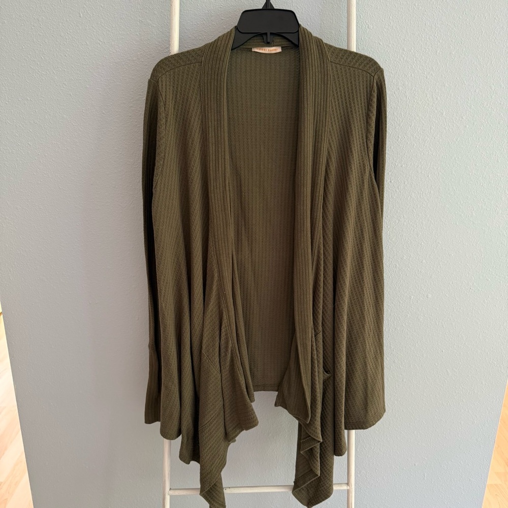 Sweet Romeo Waffle Cardigan